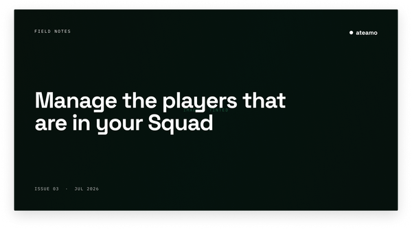 Manage the players that are in your Squad
